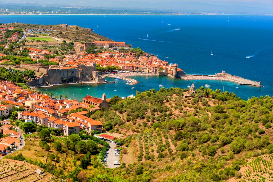 Collioure village and Fort Saint-Elme