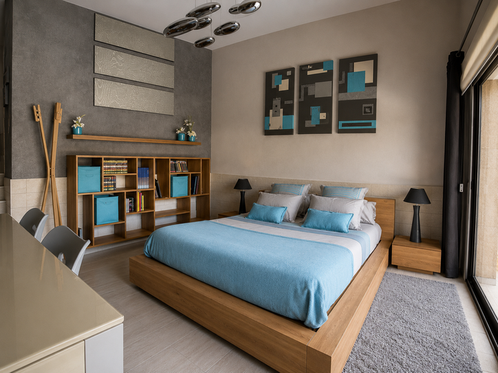 Blue children bedroom